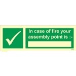 IMO sign4193:In case of fire your assembly point
