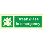 IMO sign4187:Break glass in emergency