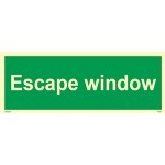 IMO sign4344:Escape window