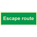 IMO sign4340:Escape route