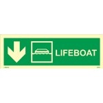 IMO sign4308:↓ Lifeboat