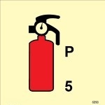 IMO sign6090:Powder fire extinguisher