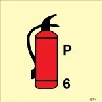 IMO sign6079:Powder fire extinguisher(6)