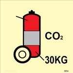 IMO sign6894:Wheeled fire extinguisher, Co2 30kg