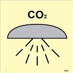 IMO sign6859:Space or group of spaces protected by fire extinguishing system(Co2)