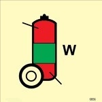 IMO sign6856:Water Wheeled fire extinguisher