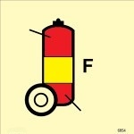 IMO sign6854:Foam Wheeled fire extinguisher