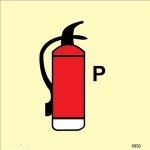 IMO sign6850:Powder fire extinguisher