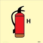 IMO sign6848:Halon or equiv, fire extinguisher