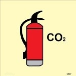 IMO sign6847:Co2 fire extinguisher