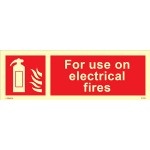 IMO sign6165:For use on eletrical fires