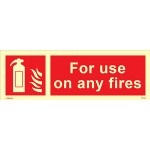 IMO sign6163:For use on any fire