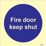 IMO sign5814:Fire door keep shut
