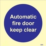IMO sign5808:Automatic fire door keep clear