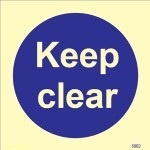 IMO sign5802:Keep clear
