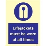 IMO sign5742:Lifejackets must be worn at all times
