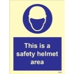 IMO sign5733:This is a safety helmet area