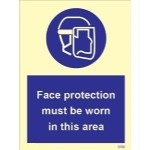 IMO sign5732:Face protection must be worn in this area