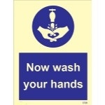 IMO sign5728:Now wash your hands