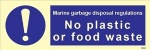 IMO sign5692:No plastic or food waste