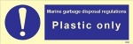 IMO sign5690:Plastic only