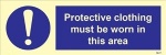 IMO sign5677: Protective clothing must be worn in this area