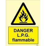 IMO sign7634:Danger LPG flammable