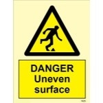 IMO sign7629:Danger uneven surface