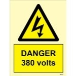 IMO sign7615:Danger380 volts