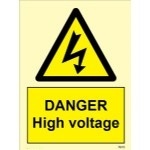 IMO sign7610:Danger high voltage