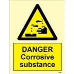 IMO sign7596:Danger corrosive substance