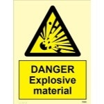 IMO sign7583:Danger explosive material