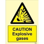 IMO sign7582:Caution explosive gases