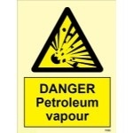 IMO sign7580:Danger petroleum vapour