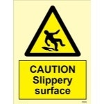 IMO sign7574:Caution slippery surface