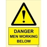 IMO sign7567:Danger man working below