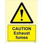 IMO sign7561:Caution exhaust fumes