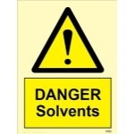 IMO sign7555:Danger solvents