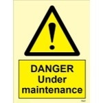 IMO sign7547:Danger under maintenance