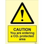 IMO sign7545:Danger you are entering Co2 protected area