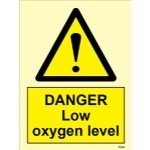 IMO sign7544:Danger low oxygen level