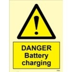 IMO sign7543:Danger battery charging
