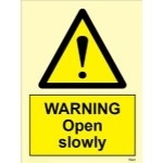 IMO sign7541:Warning open slowly