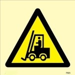IMO sign7503:Fork lift in operation