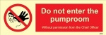 IMO sign8546:Do not enter pump room