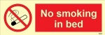 IMO sign8520:No smoking in bed