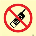 IMO sign8510:No mobile phone