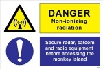 IMO sign3109:Danger non ionizing radiation