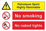 IMO sign3105:Danger petroleum spirit highly flammable