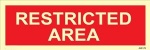 IMO sign:Restricted area